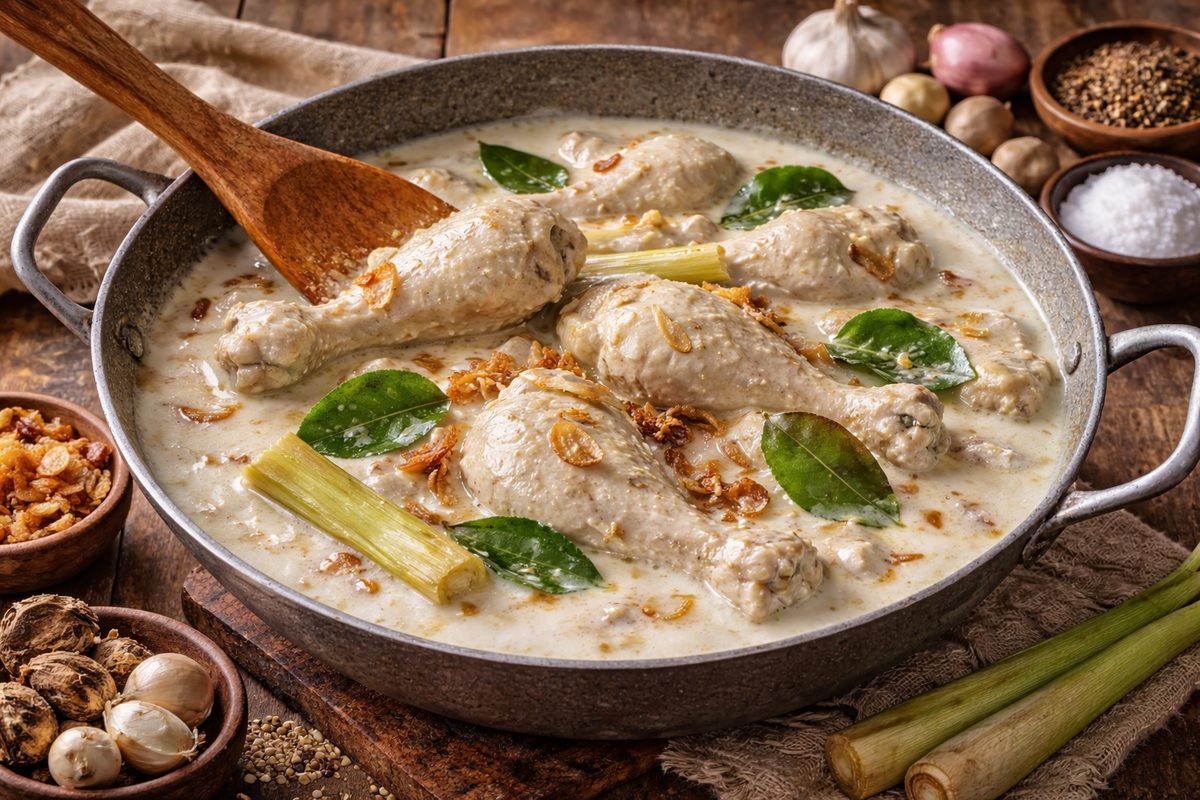 Opor Ayam Kuah Putih