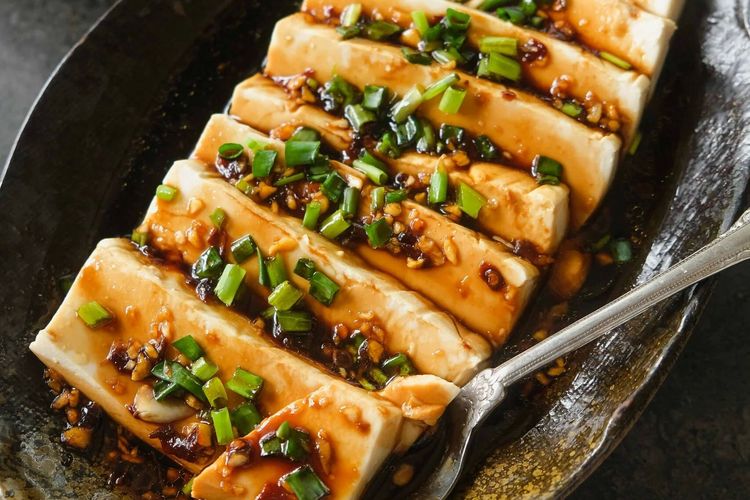 Tahu Kukus Saus Bawang Putih